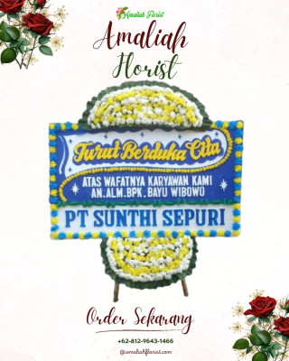 Papan Bunga Duka di Wanea