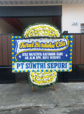 Papan Bunga Duka di Wanea